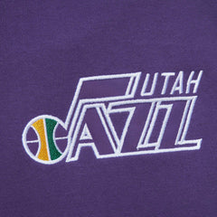 Mitchell & Ness - Utah Jazz Team OG 2.0 Vintage Logo Fleece Pullover Hoodie - Purple