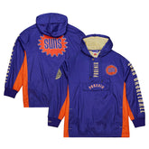 Mitchell & Ness - Phoenix Suns Team OG 2.0 Vintage Logo Anorak Windbreaker Quarter-Zip Jacket - Purple