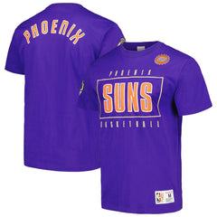 Mitchell & Ness - Phoenix Suns Hardwood Classics Team OG 2.0 Premium Vintage Logo T-Shirt - Purple