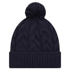 Dallas Cowboys New Era Women's Cable Knit Hat with Pom Navy - NFL