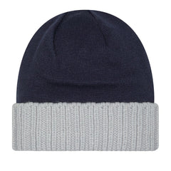 Dallas Cowboys New Era Oversize Cuffed Knit Hat Navy/Gray - NFL