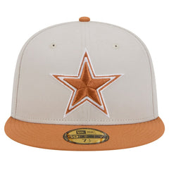 Dallas Cowboys New Era Two-Tone Color Pack 59FIFTY Fitted Hat Stone/Brown - NFL
