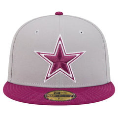 Dallas Cowboys New Era Two-Tone Color Pack 59FIFTY Fitted Hat Gray/Purple - NFL
