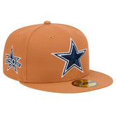 Dallas Cowboys New Era Color Pack Side Patch 59FIFTY Fitted Hat Brown - NFL