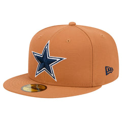 Dallas Cowboys New Era Color Pack Side Patch 59FIFTY Fitted Hat Brown - NFL