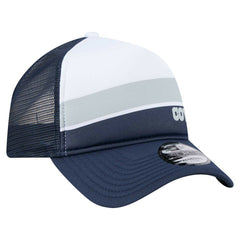 Dallas Cowboys New Era Youth Sport Night Color Block 9FORTY A-Frame Trucker Adjustable Hat White/Navy - NFL