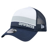 Dallas Cowboys New Era Preschool Sport Night Color Block 9FORTY A-Frame Trucker Adjustable Hat White/Navy - NFL