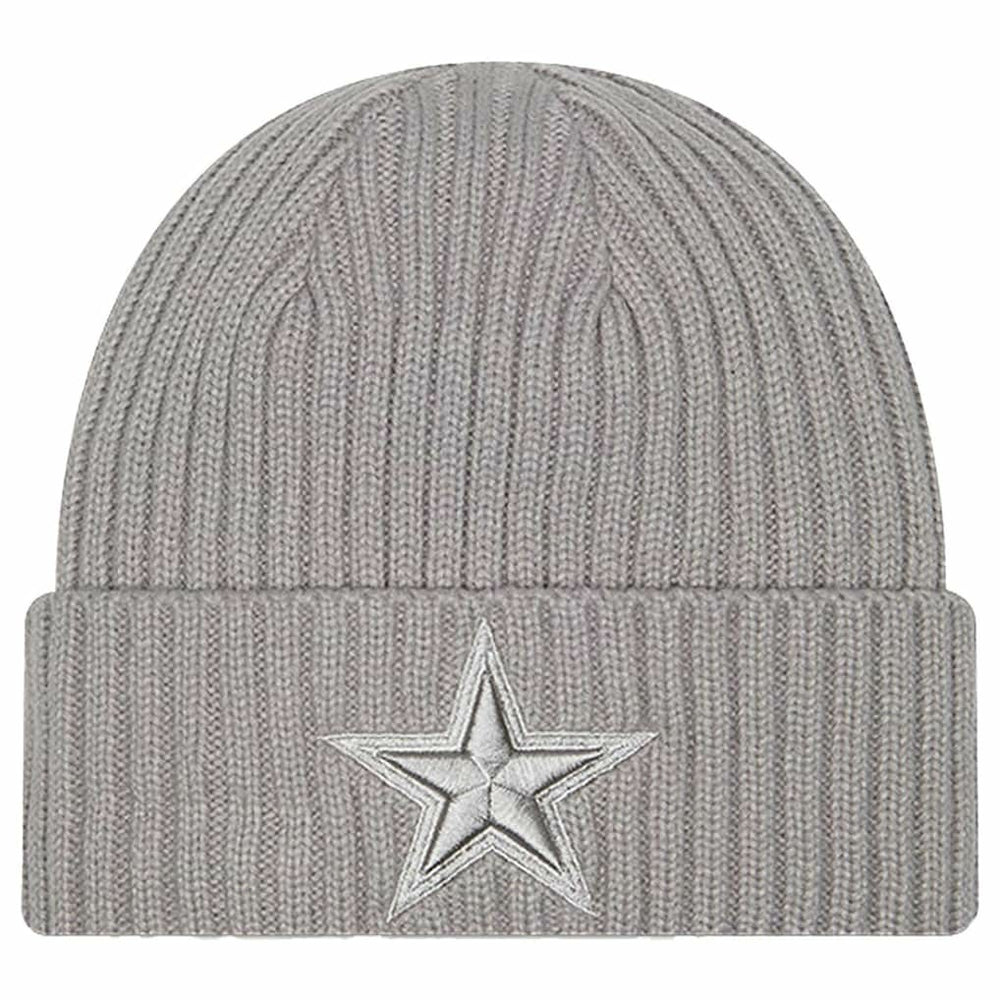 Dallas Cowboys New Era Youth Tonal Color Pack Cuffed Knit Hat Gray - NFL