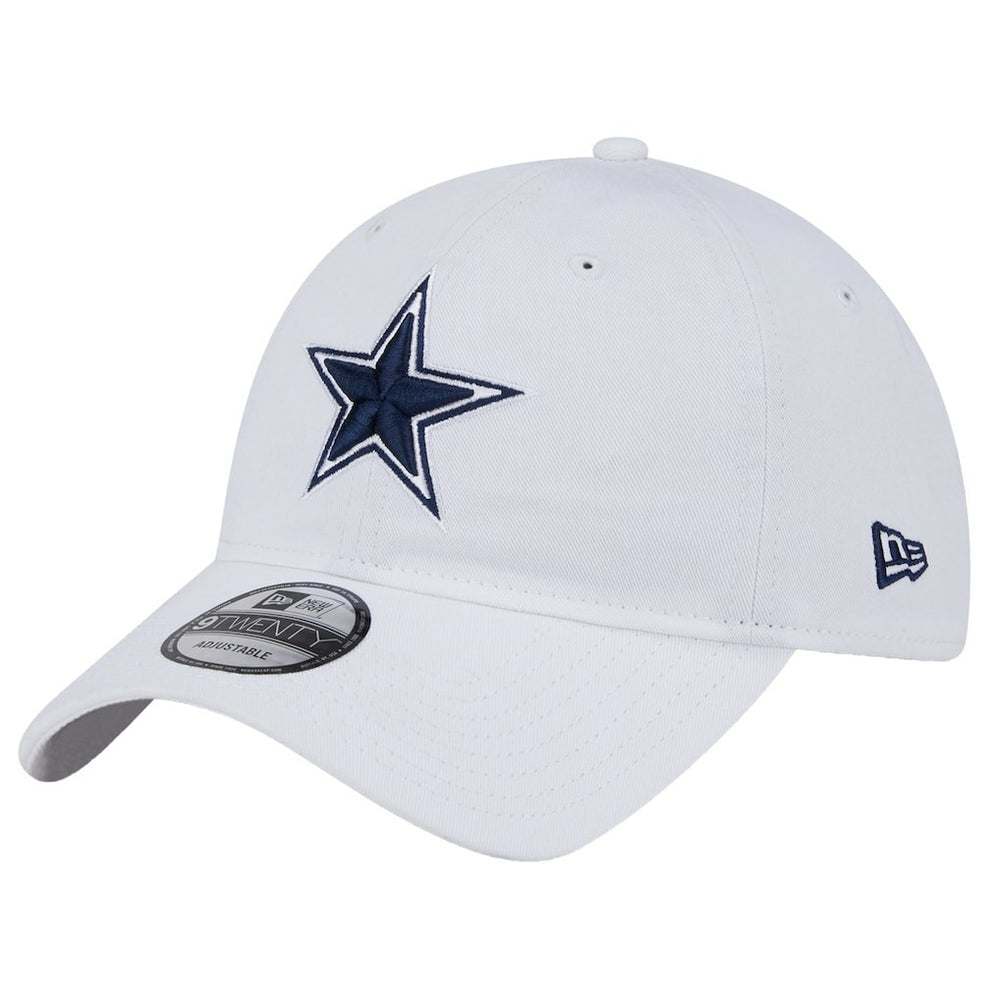 Dallas Cowboys New Era Main 9TWENTY Adjustable Hat White - NFL