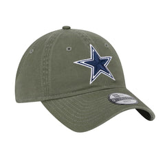 Dallas Cowboys New Era Youth Main 9TWENTY Adjustable Hat Olive - NFL