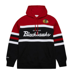 Chicago Blackhawks Mitchell & Ness Head Coach Pullover Hoodie Black/Red