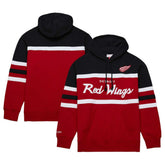 Detroit Red Wings - Mitchell & Ness Head Coach Pullover Hoodie Red/Black