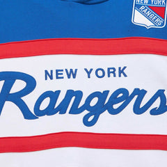 New York Rangers Mitchell & Ness Head Coach Pullover Hoodie White/Blue