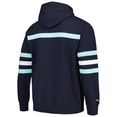 Seattle Kraken Mitchell & Ness Head Coach Pullover Hoodie Deep Sea Blue