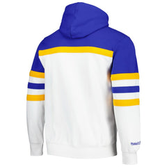 St. Louis Blues - Mitchell & Ness Head Coach Pullover Hoodie White/Blue
