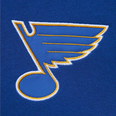 St. Louis Blues - Mitchell & Ness Head Coach Pullover Hoodie White/Blue