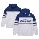 Toronto Maple Leafs - Mitchell & Ness Head Coach Pullover Hoodie White/Blue