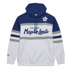 Toronto Maple Leafs - Mitchell & Ness Head Coach Pullover Hoodie White/Blue