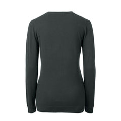 Atlanta Falcons Cutter & Buck Women's Throwback Logo Lakemont Tri-Blend V-Neck Pullover Sweater Heather Charcoal - NFL
