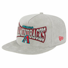 New Era Arizona Diamondbacks Gray Corduroy Golfer Snapback Hat Sale
