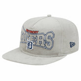 New Era Detroit Tigers Gray Corduroy Golfer Snapback Hat Lifestyle