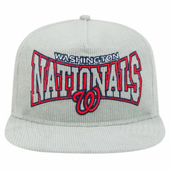 New Era Washington Nationals Gray Corduroy Golfer Snapback Hat On Sale