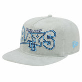 New Era Tampa Bay Rays Gray Corduroy Golfer Snapback Hat Clearance