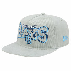 New Era Tampa Bay Rays Gray Corduroy Golfer Snapback Hat Clearance