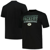 Green Bay Packers Big & Tall Pop T-Shirt Black - Fanatics