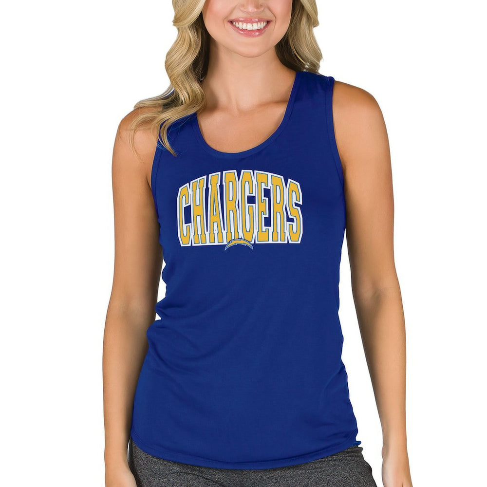 Los Angeles Chargers Concepts Sport Women's Marathon Racer Back Tank Top Royal - NFL