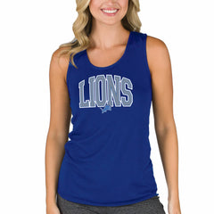 Detroit Lions Concepts Sport Women's Marathon Racer Back Tank Top Blue - NFL