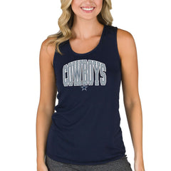 Dallas Cowboys Concepts Sport Women's Marathon Racer Back Tank Top Navy - NFL
