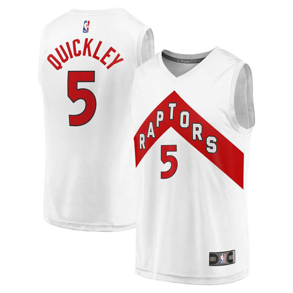 Fanatics - Immanuel Quickley Toronto Raptors Youth Fast Break Player Jersey - Association Edition - White