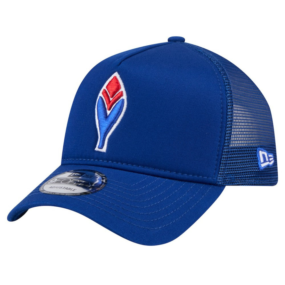 Atlanta Braves New Era 9FORTY A-Frame Trucker Adjustable Hat discount