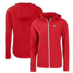Kansas City Chiefs Cutter & Buck Women's Primary Mark Daybreak Eco Recycled Full-Zip Hoodie Red - NFL