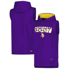 Minnesota Vikings MSX by Michael Strahan Captain Sleeveless Hoodie T-Shirt Purple - NFL