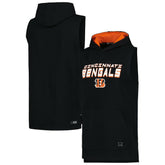 Cincinnati Bengals MSX by Michael Strahan Captain Sleeveless Hoodie T-Shirt Black - NFL