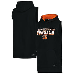 Cincinnati Bengals MSX by Michael Strahan Captain Sleeveless Hoodie T-Shirt Black - NFL