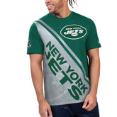 New York Jets Starter Finish Line Extreme Graphic T-Shirt Green/White - NFL