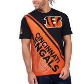 Cincinnati Bengals Starter Finish Line Extreme Graphic T-Shirt Black/Orange - NFL