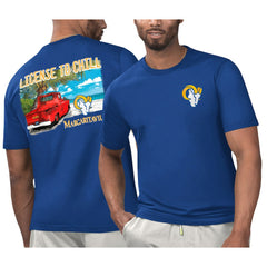Los Angeles Rams Margaritaville Licensed to Chill T-Shirt Royal - NFL