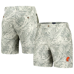 Cleveland Browns Margaritaville Sandwashed Monstera Print Amphib Shorts Gray - NFL