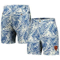 Chicago Bears Margaritaville Sandwashed Monstera Print Amphib Shorts Navy - NFL