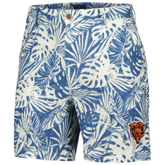 Chicago Bears Margaritaville Sandwashed Monstera Print Amphib Shorts Navy - NFL