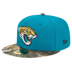 New Era Jacksonville Jaguars Teal Active Two-Tone Camo 59FIFTY Fitted Hat - NFL