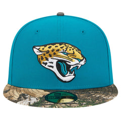 New Era Jacksonville Jaguars Teal Active Two-Tone Camo 59FIFTY Fitted Hat - NFL