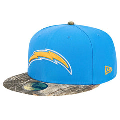 New Era Los Angeles Chargers Powder Blue Active Two-Tone Camo 59FIFTY Fitted Hat - NFL