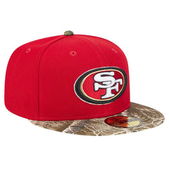 New Era San Francisco 49ers Scarlet Active Two-Tone Camo 59FIFTY Fitted Hat - NFL