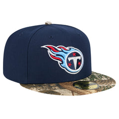 New Era Tennessee Titans Navy Active Two-Tone Camo 59FIFTY Fitted Hat - NFL