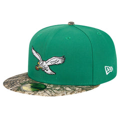 New Era Philadelphia Eagles Kelly Green Active Two-Tone Camo 59FIFTY Fitted Hat - NFL